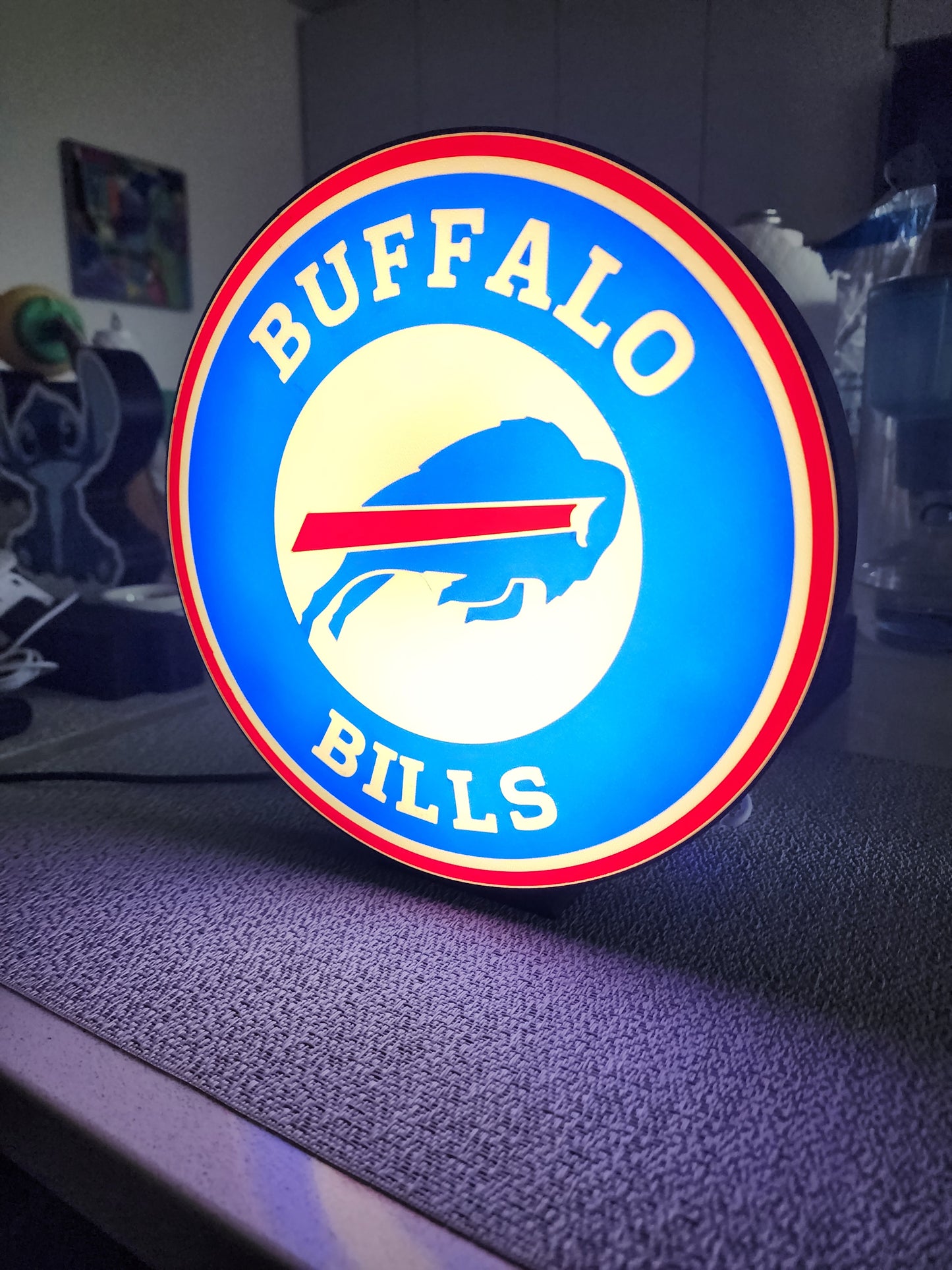 Buffalo Bills LED Light – 9" Round Sign