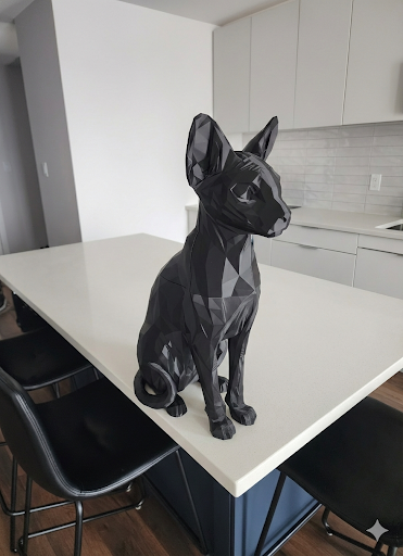 18" Sphynx Cat Statue – Premium 3D Printed Sculpture