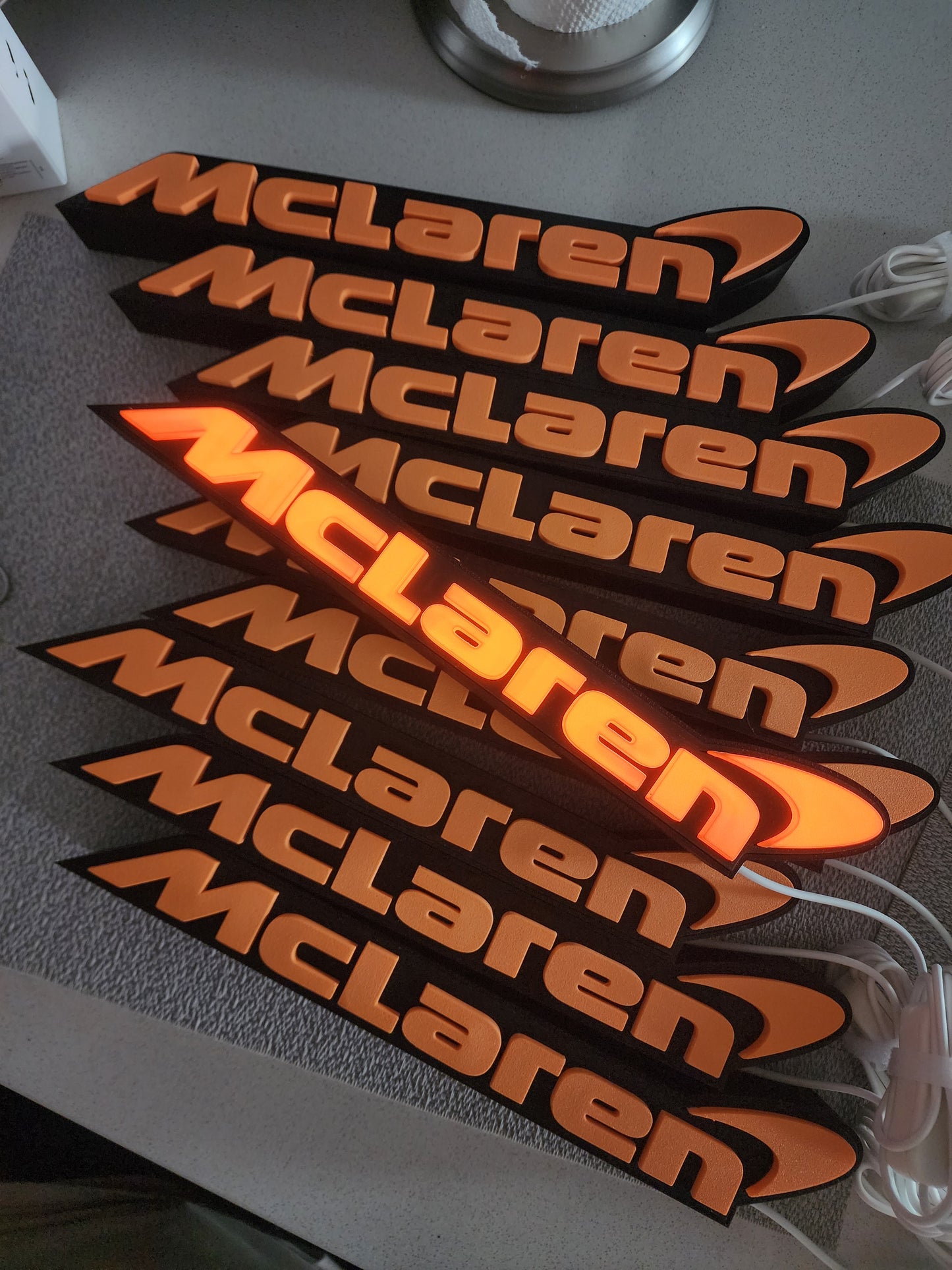 McLaren LED Lightbox – Racing Car F1 Team Fan Lamp
