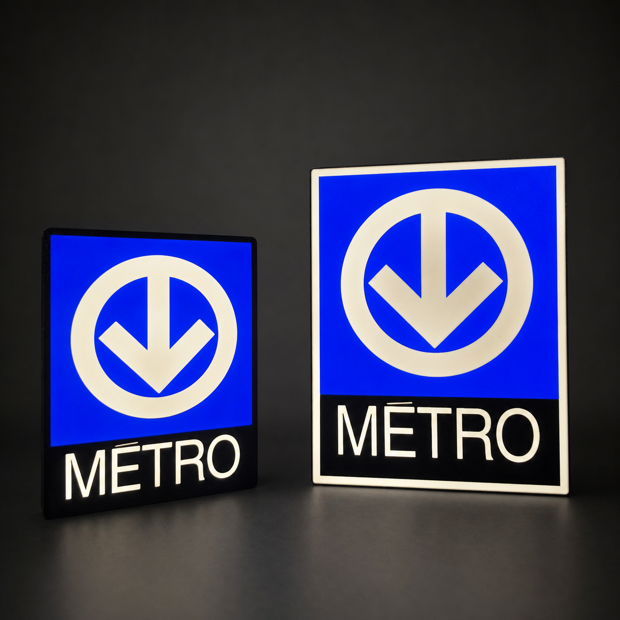 Metro lightbox pair