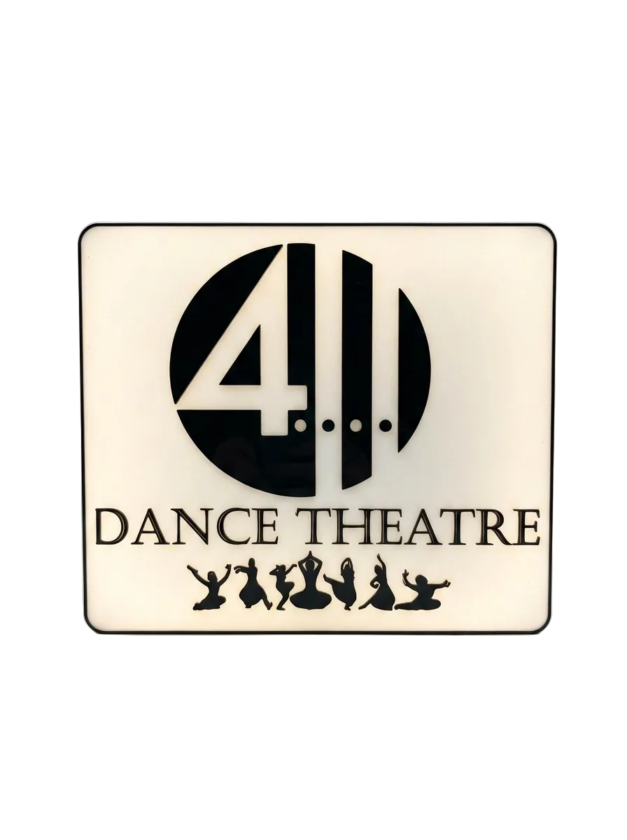 Custom illuminated logo sign example
