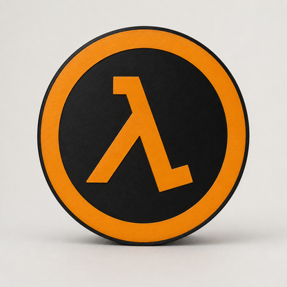 Half-Life Logo LED Lightbox – 9 inches
