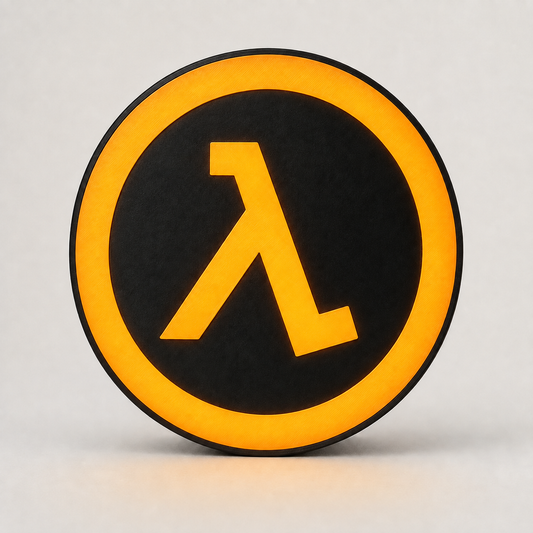 Half-Life Logo LED Lightbox – 9 inches