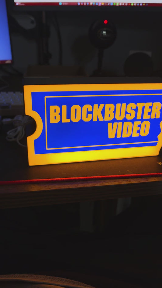 Blockbuster LED Sign 9 inches
