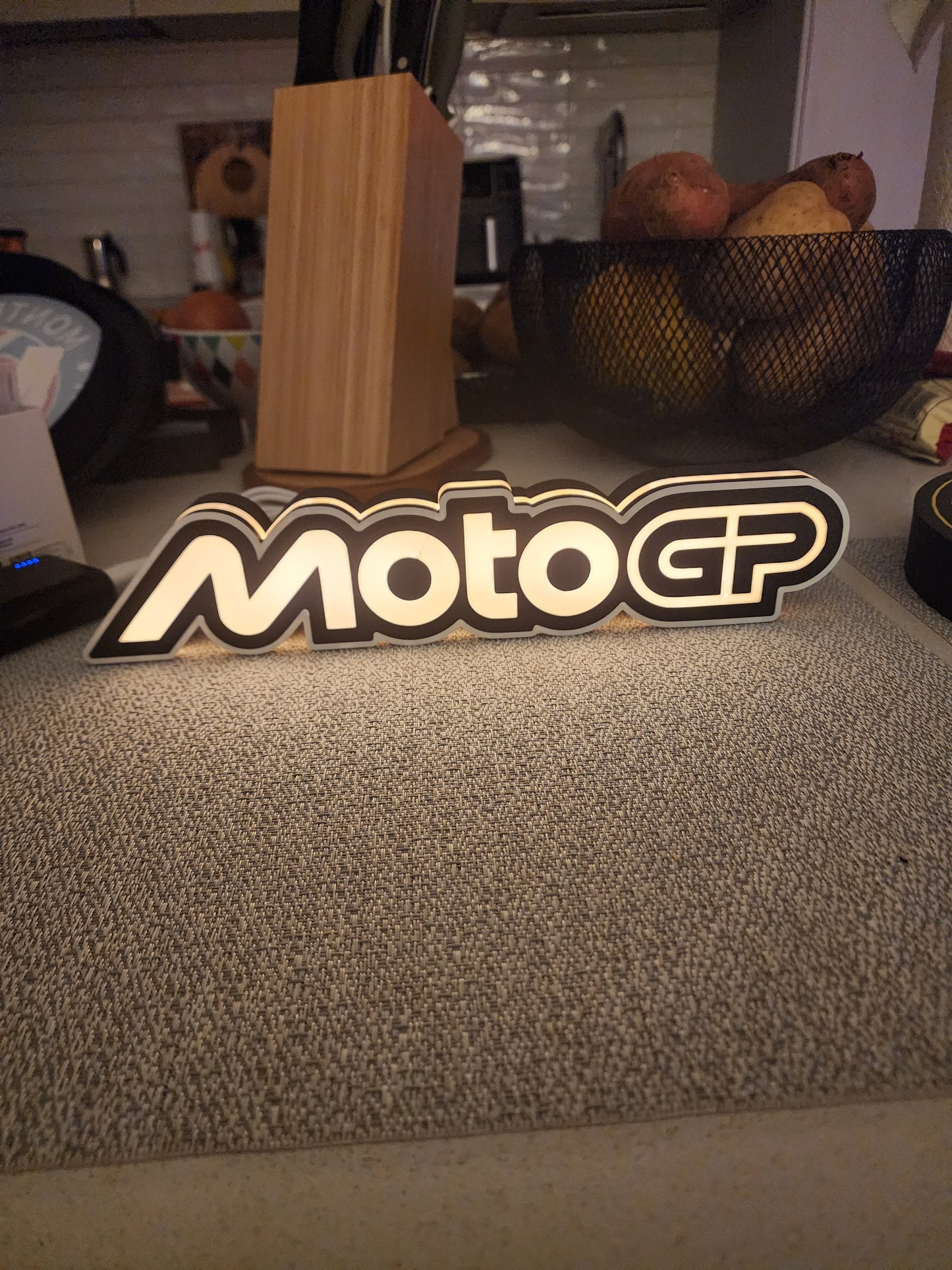 MotoGP Racing LED Lamp – Motorcycle Fan Night Light