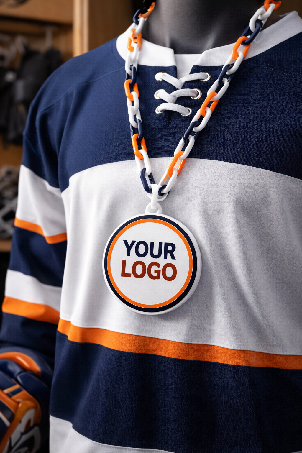 Custom 3D Printed Chain – Upload Your Logo or Design